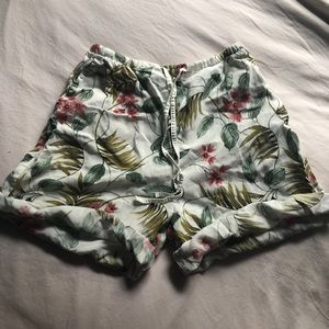 vintage floral shorts